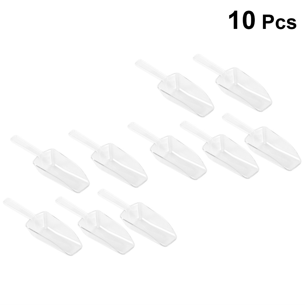 10개 세트 투명 플라스틱 아이스 스쿱, 계량컵, 주걱 - Protein Bar 리뷰 및 가격