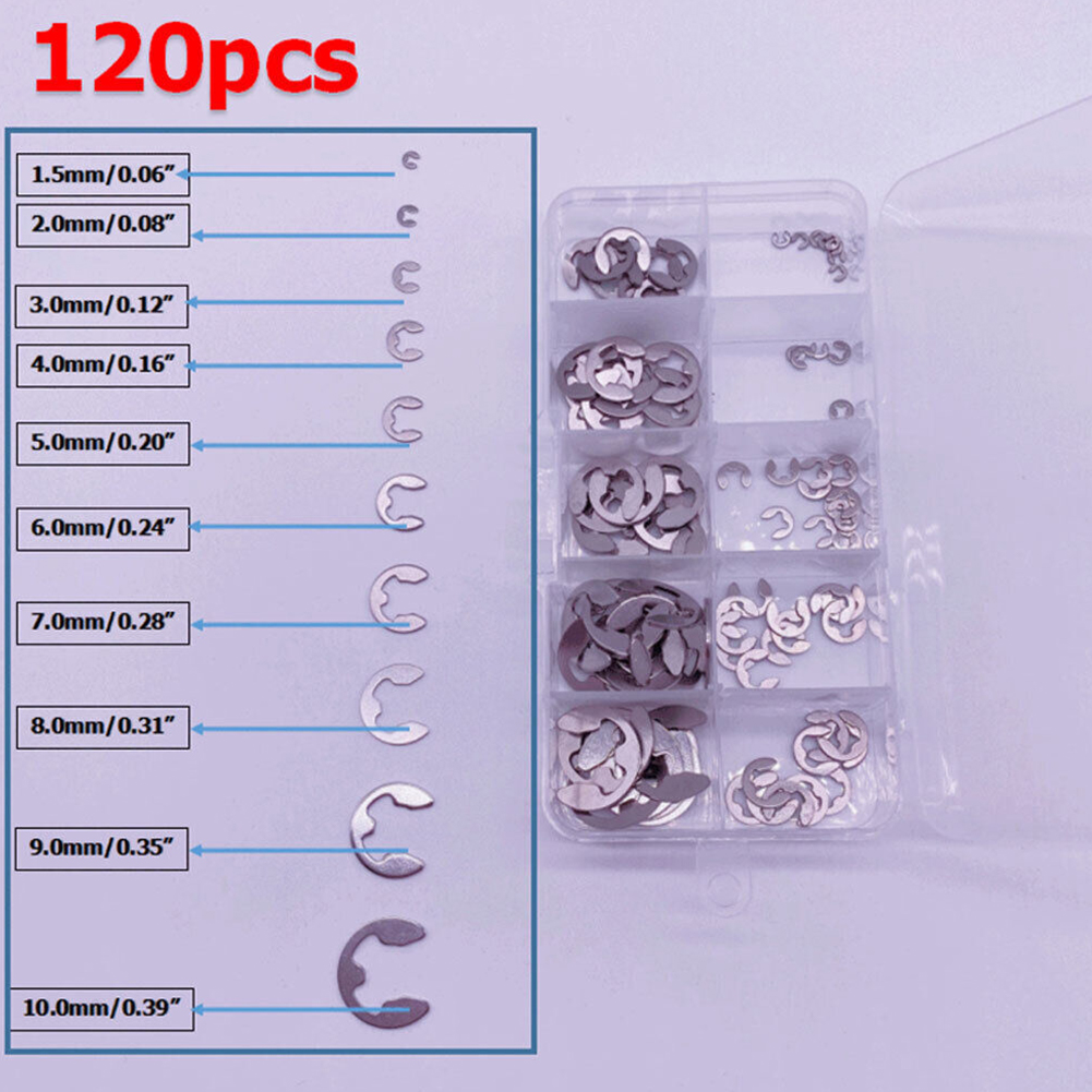 120Pcs E-클립 C 클립 스테인레스 스틸 키트 고 - Nuts Mix 리뷰 및 가격